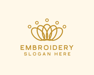 Elegant Ring Crown logo design