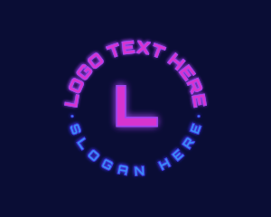 Light - Neon Cyber Technology logo design