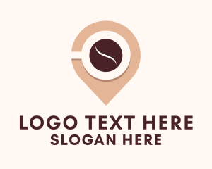 Pointer - Cafe Location Pin logo design