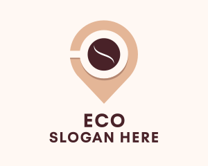 Cafe Location Pin Logo
