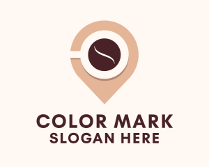 Marker - Cafe Location Pin logo design