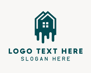 Housing - Green House Paint logo design
