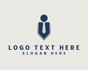 Recruitment - Business Professional Necktie logo design