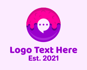 Girly - Chat Jelly Donut logo design