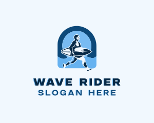 Surfing Sports Surfer logo design