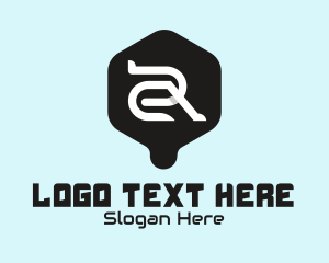 Online - Technology Pipe Letter R logo design