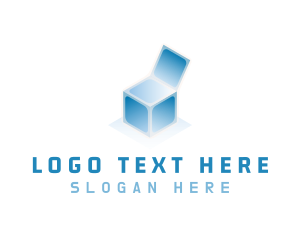 Programming - Gradient 3D Cube Box logo design