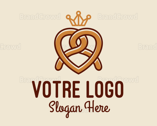 Delicious Pretzel Crown Logo