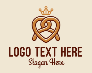 Pretzel - Delicious Pretzel Crown logo design