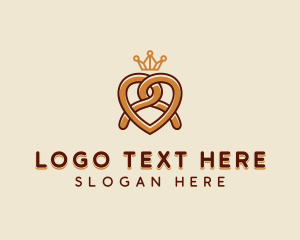 Dessert - Delicious Pretzel Crown logo design