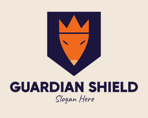 Shield - Crown Fox Shield logo design