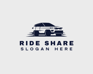 Carpool - SUV Driving Car logo design