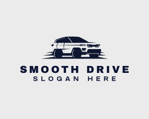 SUV Driving Car logo design