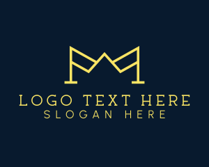 Letter - Media Company Letter M Outline logo design