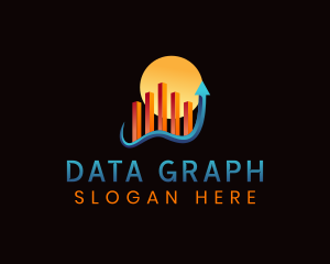 Chart - Arrow Graph Chart logo design