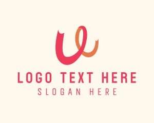 Letter W - Gift Ribbon Letter W logo design