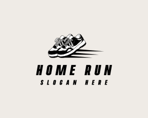 Running Sneaker Shoes logo design