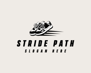 Running Sneaker Shoes logo design