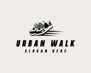 Running Sneaker Shoes logo design