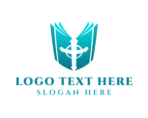 Holy Spirit - Gradient Christian Holy Bible logo design