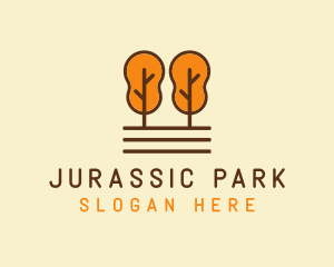 Autumn Tree Park  logo design