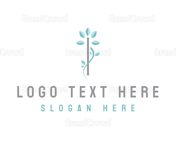 Spa Floral Letter I Logo