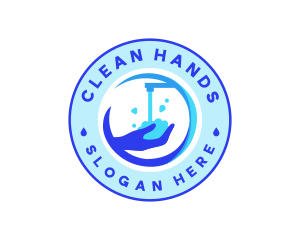 Hand Wash Sanitation logo design