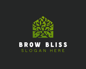 Green Home Vines logo design