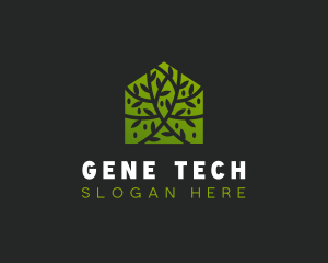 Green Home Vines logo design