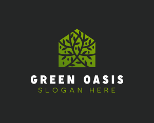 Green House Vines logo design