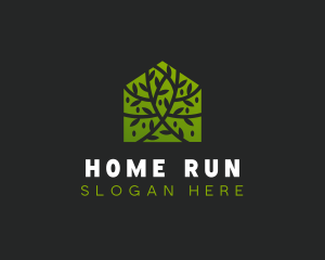 Green Home Vines logo design