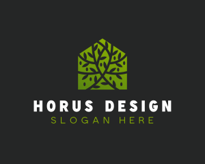 Green Home Vines logo design