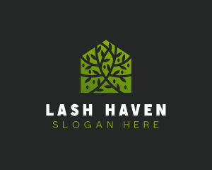 Green Home Vines logo design