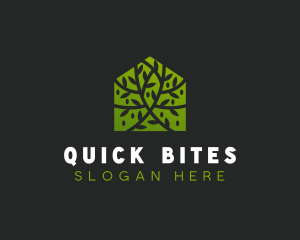 Green Home Vines logo design