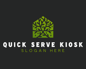 Green Home Vines logo design