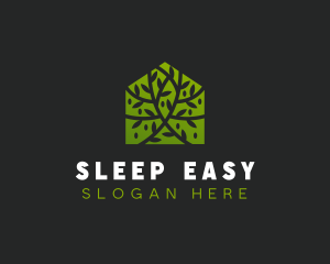 Green Home Vines logo design