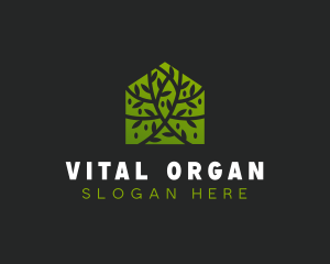 Green Home Vines logo design