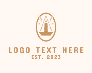 Memorial - Wax Scented Candle logo design