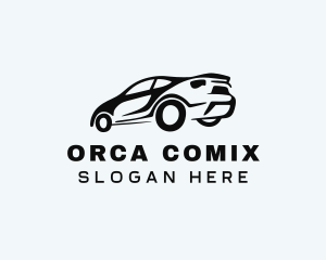 Drag Racing - Automotive Sedan Vehicle logo design