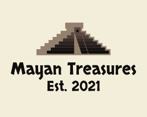 Mayan - Mexico Mayan Pyramid logo design