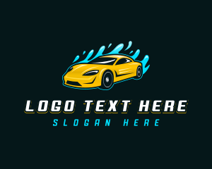 Mechanic - Car Washing Vehicle logo design