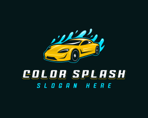 Car Washing Vehicle logo design