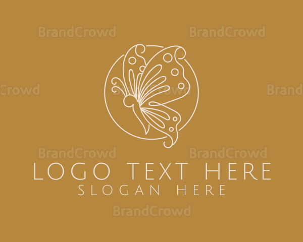 Ornate Elegant Butterfly Logo