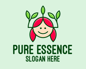 Pure - Kid Organic Salon logo design
