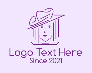 Fashion Design - Purple Fashion Woman logo design