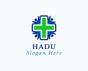 Clinic - Human Healthcare Cross logo design