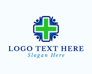 Med - Human Healthcare Cross logo design