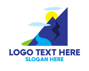 Ecotourism - Cool Mountain Valley logo design