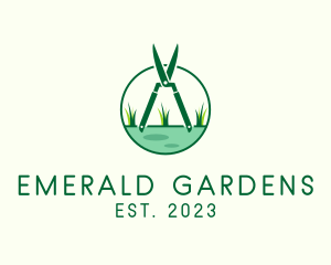 Grass Cutter Lawn logo design