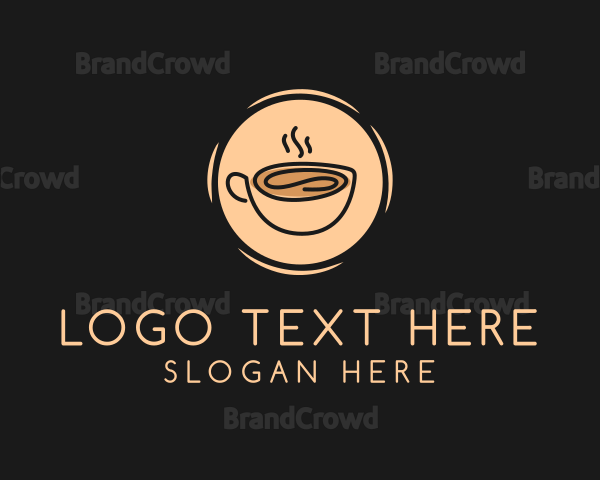 Hot Espresso Coffee Logo